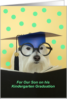 Kindergarten Graduate Dog -- Son card