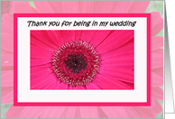 Bridal Party Thank You card -- Beauty and Elegance card