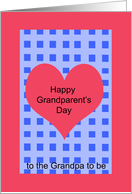 Grandparents Day Cards -- A Heart for the Grandpa to be card