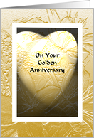 50th Anniversary Cards -- Heart of Gold card
