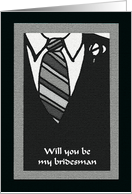 Will you be my bridesman -- Bridesman Attire card