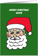 David Santa Letter from Santa card