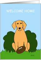 Welcome Home - Golden Retriever card