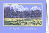 Mom and Dad Easter Landscape Card