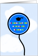 High School Graduation Card -- Congratulations Graduation Balloon card