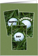 Happy Father’s Day Card -- Golf Balls card