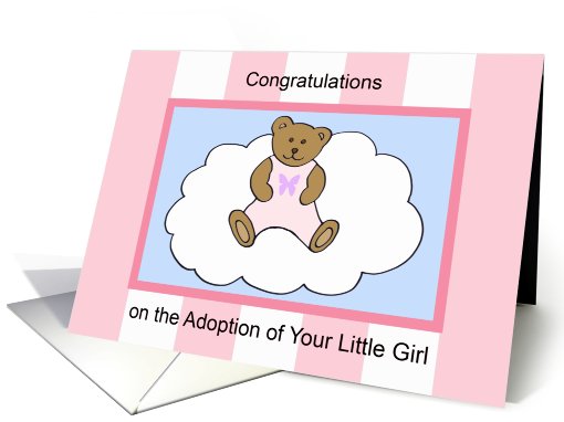 Adoption Greeting Card -- Baby Girl card (451443)