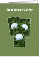 Golf Birthday Card -- Happy Birdie card