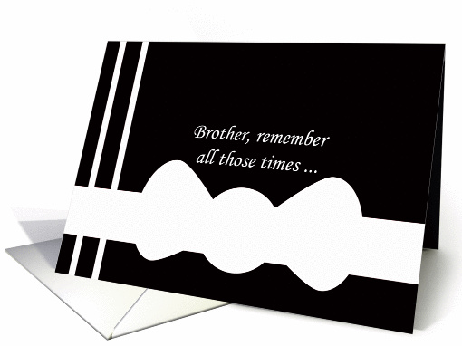 Humor Brother Will You Be My Best Man? Card -- White Bow... (480621)