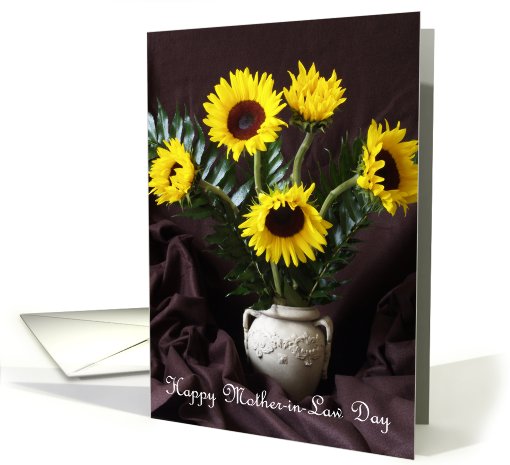 Happy Mother in Law Day Card -- Sunflowers for Mom card (488844)