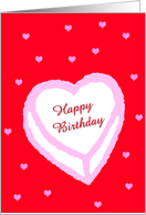 Birthday Valentine Card -- Valentine Cake card