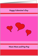 A Valentine for Mom-Mom and Pop-Pop card