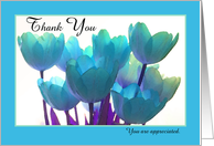 Administrative Professional Day Card -- You are appreciated Tulips card