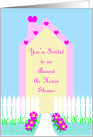 Around the House Bridal Shower Invitation -- Cute House card