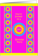 15th Birthday Party Invitation -- Cool 15 in Hot Pink card