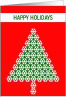 Happy Holidays Christmas Tree Card