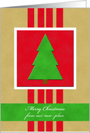 Change of Address Christmas Card -- Velvet Look Christmas card