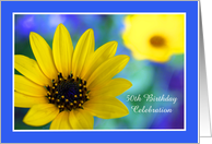 50th Birthday Party Invitation -- Stunning Sunflower card