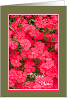Red Flowers Employee Appreciation Thank You Card