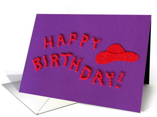 Red Hat Birthday card (80858)