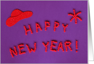 Red Hat Card -- Happy New Year card