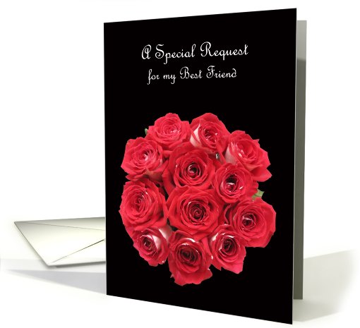 Best Friend Will You Be My Bridesmaid Cards -- Gorgeous... (822292)