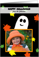 Halloween Photo Card -- Ghostly Fun on Black card