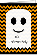 Ghost Halloween Party Invitation card
