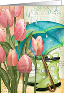 Pink Tulips with...
