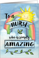 Thank You to a Nurse Who is Simply Amazing card