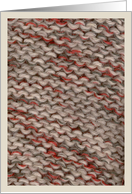 Knitting Stitches (blank) card
