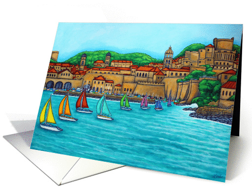 Dubrovnik Regatta Blank Greeting card (1036561)