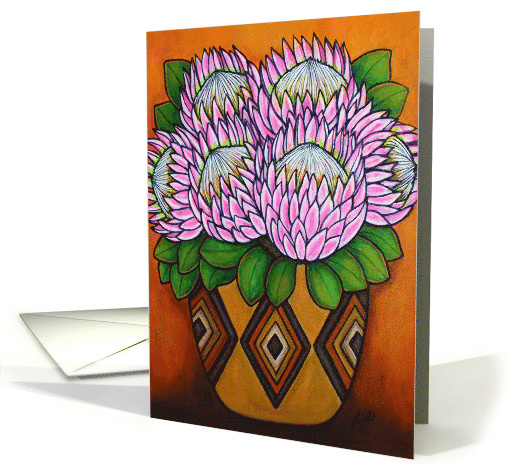Thank You Protea Flowers card (1377734)