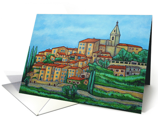 Colours of Crillon-le-Brave, Provence Happy Birthday card (1466968)