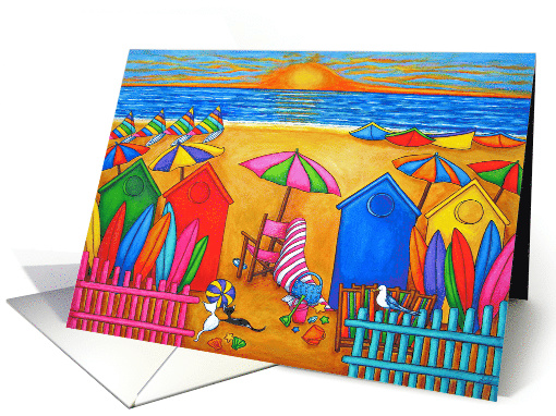 Beach Colours Blank Greeting card (1484242)