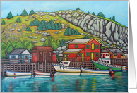 Colours of Quidi Vidi, Newfoundland Bon Voyage card