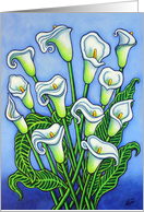 Calla Lily Dreaming Thank You Greeting card