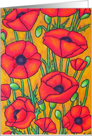 Poppies - Thank You Card