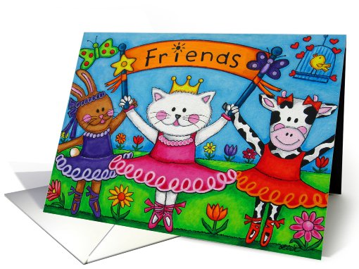 Ballerina Friends card (478307)