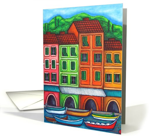 Colours of Liguria Greeting Blank card (786473)