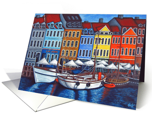 Colours of Nyhavn Blank Greeting card (78825)