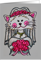 Kitty Bride to Be Card
