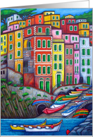 Riomaggiore, Cinque Terre Bon Voyage card