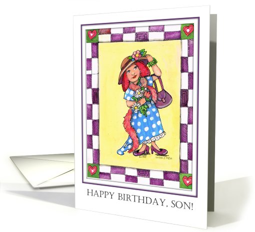 Drag Queen Birthday Card for Son card (734903)