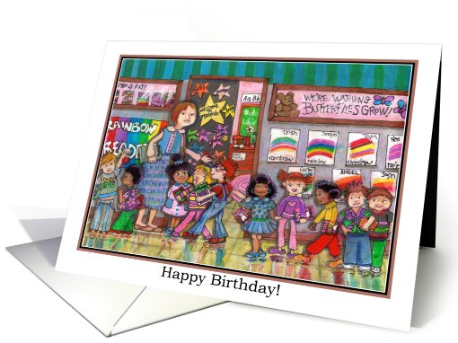 Happy Birthday Teacher's Aide card (753753)