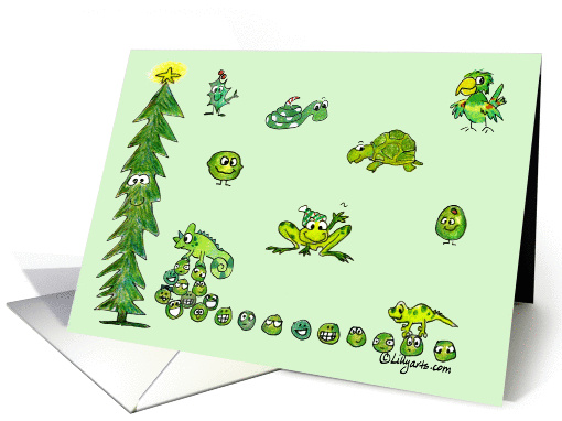 Seasons Green Things card (102525)