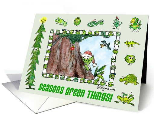 Seasons Green Things! card (102878)