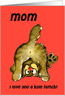 Cartoon Mom Cat card