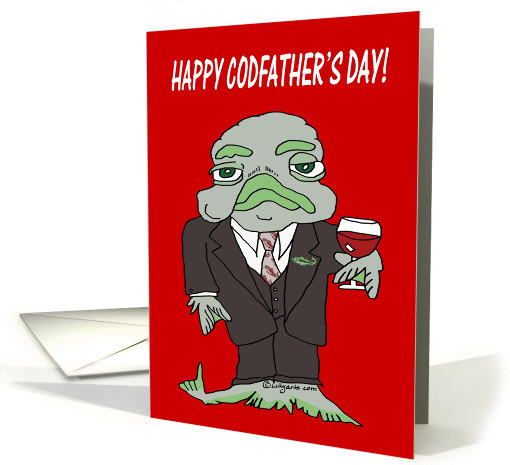 Happy Cod Father's Day Cartoon card (202473)