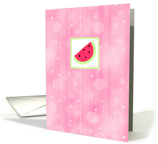 Watermelon blank note card (84271)